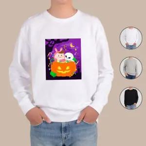 [하프클럽/알티피아]맨투맨 전색상 호박 할로윈 토끼 디자인티셔츠