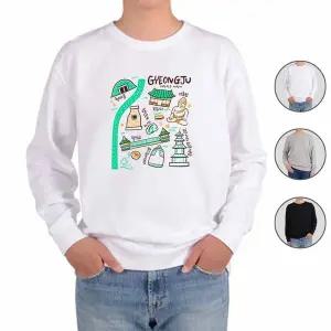 [하프클럽/알티피아]맨투맨 전색상 국내여행 경주 불국사 프린트셔츠