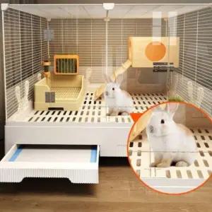 토끼사육장 가정용토끼집 대형 우리 키우기 화이트 은신처 실내