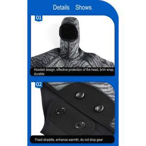 서핑 슈트 바다 네오프렌 잠수복 카약 모자 유지 수영복 1.5mm 5mm 보온 셀 스쿠버 수영 투피스 3mm 다이빙 프리 후드 세트 스노클링 스피어피싱