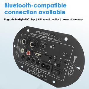 BLUELANS Bluetooth 오디오 증폭기 보드 120W 서브우퍼 듀얼 마이크 앰프 모듈 4 Ohms 8-12 인치 스피커 12