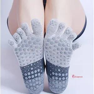 토삭스 양말 여자 발가락 여성 요가 필라테스 논슬립 밴딩 오픈 로고 준캡ijk877