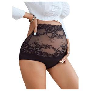OYOANGLE 여성 레이스 시어 임부 속옷 하이웨이스트 편안한 팬티