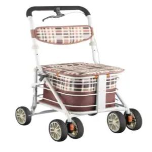 노인 보행기 바퀴 성인용 브레이크 기능 4륜 높이조절