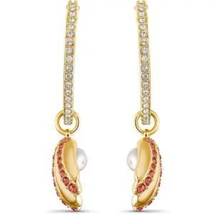 스와로브스키 오션 어드벤처 조개 귀걸이 크리스탈