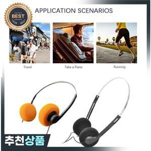 1개 레트로 노스탤직 헤드셋 빈티지 유선 헤드폰 클래식 편안한 이어머프 하이파이 소음 차단 게이밍 음악