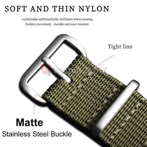 19mm 18mm 20mm 22mm 리브드 나일론 시계 스트랩 (스와치, 오메가, 롤렉스, 세이코, 문스와치, 군용 시계