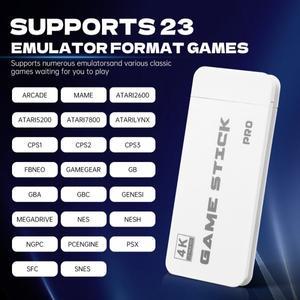 M15 4K 게임 스틱 미니 레트로 비디오 콘솔 내장 30000 무선 컨트롤러 지원 2 플레이어
