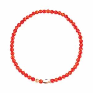 [비앤비골드] 14K 행운 물고기 골드볼 자만옥 소원 팔찌 CHB41111