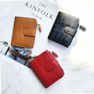 무늬 여성 반지갑 머니클립 지폐 카드 파우치 지갑