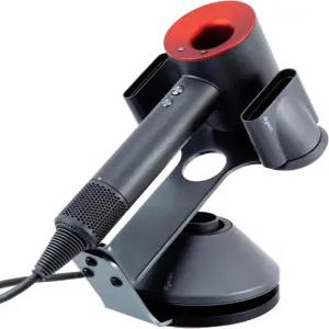 MyGift Dyson Supersonic 헤어 드라이어용 거치대 프리미엄 세련된 건메탈 그레이 메탈 올인원 전문가용