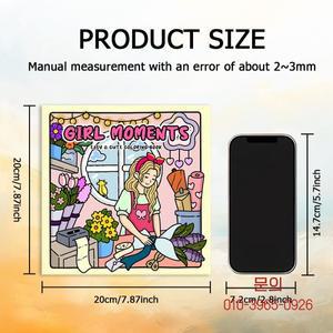 소녀의 순간 성인을 위한 대담하고 쉬운 패턴 색칠하기 책 귀여운 파티와 생일을 완벽한 선물