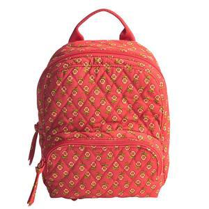 베라 브래들리 여성용 프리미엄 코튼 미니 밴버리 백팩, 작은 양귀비, 원 사이즈