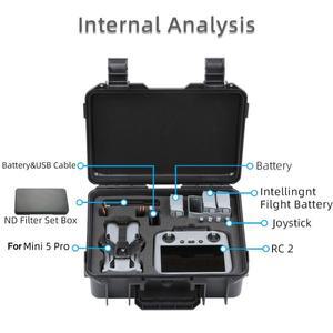DJI Mini 5 Pro호환 보관 케이스 휴대호환 하드 방폭 박스 RC 2/RC N3 컨트롤 악세사리용