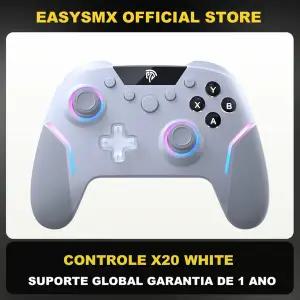 EasySMX X20 무선 게임 패드 향상된 컨트롤러 PC/NS/TV/전화/노트북 홀 마이크로 트리거 조이스틱 RGB 효과