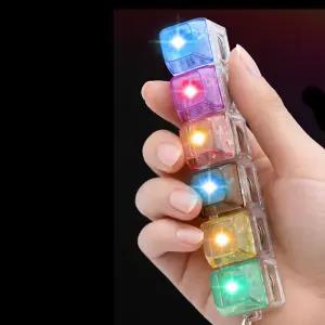 6구 올 LED 딸깍이 키링 키보드 ASMR 키캡 클리커 클릭 열쇠고리