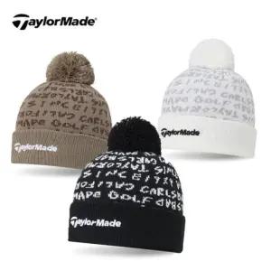 테일러메이드 워드 그래픽 니트 캡 비니 겨울골프모자