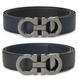 페라가모 간치니 남성 양면 벨트 679710 0687611 (프리컷팅)