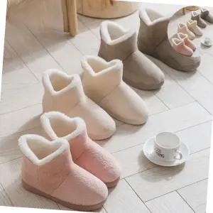 4컬러 플러시 털안감 숏 부츠 겨울 방한 스노우 부츠