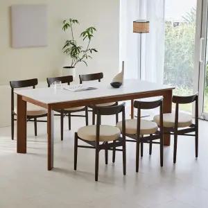 데이지 로나 1800 6인 세라믹 식탁세트 (의자6)