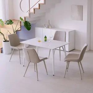 스칸디 철제 닐로 1200 4인 세라믹 식탁세트