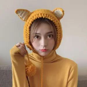 니트 EAS 큐티 귀도리(옐로우)