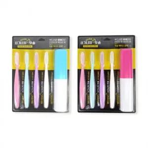 ( )일타쌍피 시그니처 칫솔세트4p+케이스-2개 여행용세트 칫솔세트 왕헤더 큰칫솔