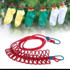 휴대용 빨래줄 캠핑 여행용 집게 빨래건조 야외 간편설치 야외건조 수영복건조 건조다이