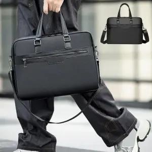 [모로엠] 남성 비즈니스 서류가방 14인치 토트백 LD-BA-QBM297