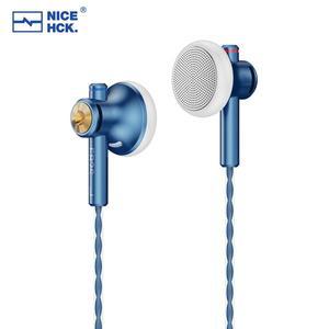 NICEHCK EB2S PRO 3.5/4.4mm 플러그 마이크 플랫 헤드 이어 버드 HIFI 유선 15.4mm LCP 다이어프램 다이나