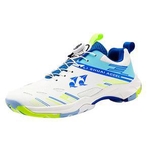 배드민턴화 탁구화 남성 여성 미끄럼 방지 경량 쿠션성 충격흡수 운동화 남녀공용 큰 사이즈 폭넓은 멋쟁이 캐주얼 레이스업 학생 트레이닝 일상 착용