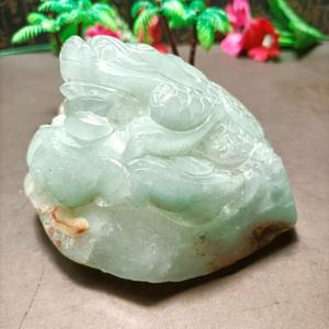 천연 에너지 석영 및 옥 조각 금 두꺼비 레이키 홈 장식 차크라 치유 904g