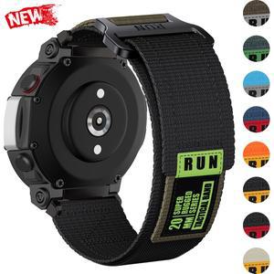 Huami Amazfit T-rex 2 3용 전술 나일론 Pro/T-Rex 스마트워치 스포츠 팔찌용 초탄성 루프 스트랩