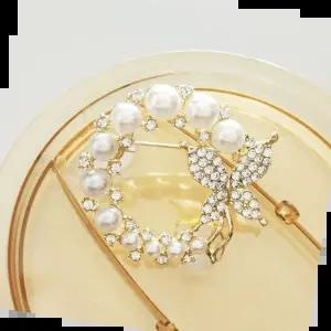 여성용옷핀 10종 진주 여성 정장 옷핀 브로치 머플러핀 스카프핀