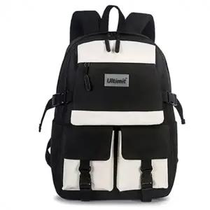 책가방 10대 검정 유행 캐주얼 학교 백팩 인기 가방