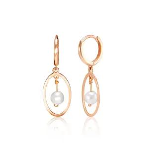 18K 골드 프레임 스윙 진주 원터치 귀걸이 한쌍 MNE38940