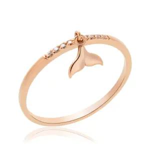 18K 반지 돌고래 꼬리 행운 SRS15737