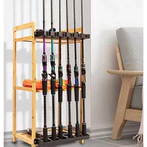 루어대 거치대 가정용 펜던트 4단 6홀 스타일 루어 낚시 3단회전홀더 6구 3단 정리