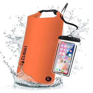 클리둘리 방수 드라이백 롤탑 오렌지 소형 20L 휴대폰 낚시 부유 5L 10L 경량 케이스 카약 보트 2L 40L 가방 캠핑용 백팩 30L 포함 수영