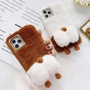 유니블링 갤럭시 z플립 z폴드 3 4 폴더 강아지 엉덩이 털케이스