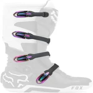 폭스 레이싱 남성 모션 모토크로스 더트 바이크 부츠 스트랩 키트 블랙/그레이/화이트 원 사이즈