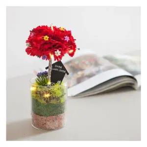 LED 무빙카네이션화분set 27cm 2컬러 조화 어버이날 감사 선물 테이블 장식