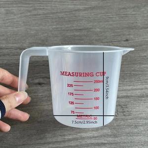 250/500/1000ml 플라스틱 측정 컵 계량 및 도구 스케일 주방 베이킹이있는 매우 투명한
