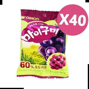 대용량간식 오리온 마이구미 포도 아이 간식 젤리 79g 40개 1Box