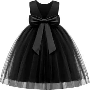 아르샤이너 플라워 걸 드레스 브이백 보크노트 포멀 미인대회 볼 웨딩 파티 롱 툴