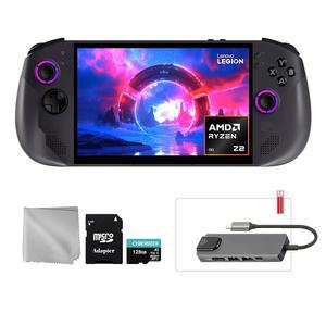 레노버 리전 고 S 2TB SSD AMD 라이젠 Z2 CPU 게이밍 핸드헬드 8인치 터치스크린 120Hz, 마이트릭스 허브, 128GB 마이크로SD 카드, 4개 액세서리: 5 in 1 번들