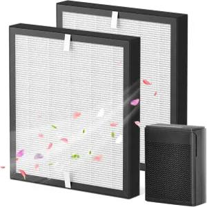 TPLMB/YARIKI P280 및 AIUZLK P260 공기청정기 호환 교체 필터 2개입 고효율 에어 3-in-1 나일론 프리 HEPA