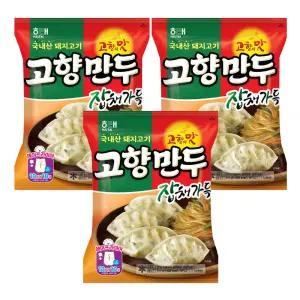 해태 고향만두 잡채가득, 810g, 3개