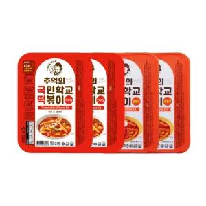 추억의 국민학교 떡볶이 4팩_오리지널2팩+쫄볶이2팩