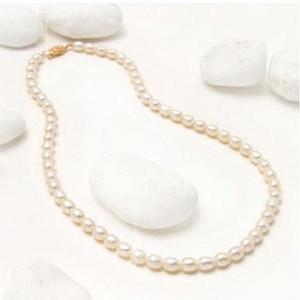 천연담수진주목걸이 화이트 연보라 오색진주